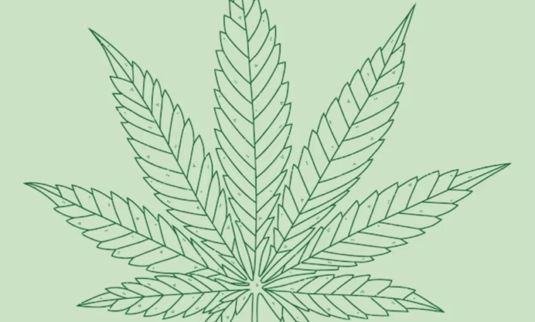 pot leaf outline